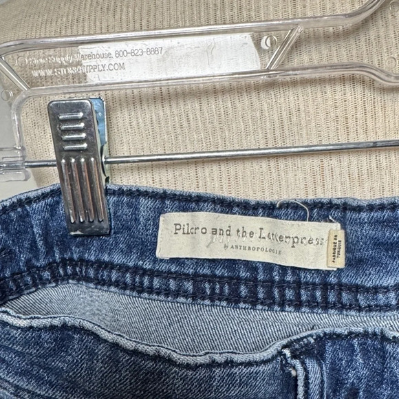 Pilcro and the Letterpress by Anthropologie  Indigo slim boyfriend Jean Shorts - Picture 2 of 5